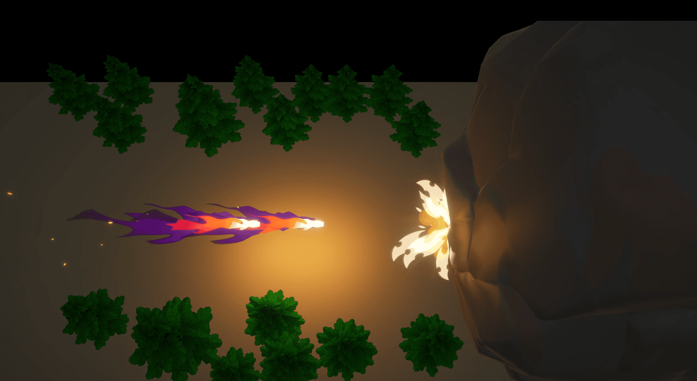 Projectile contact