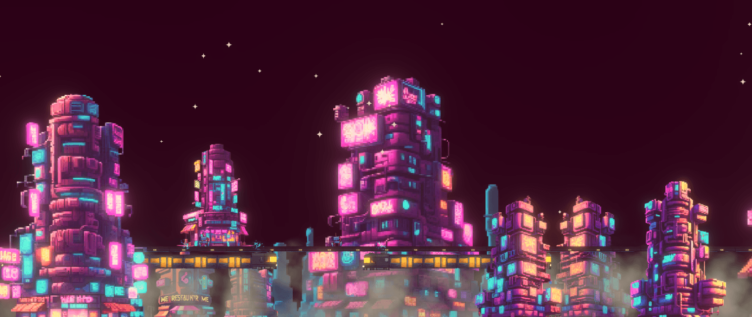 Clone Paradox neon city level