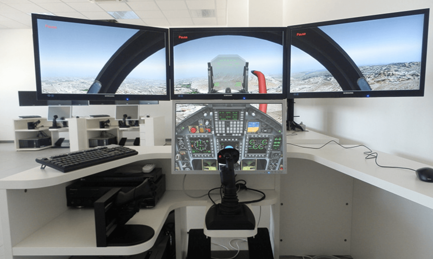 Public view of the simulator installation
