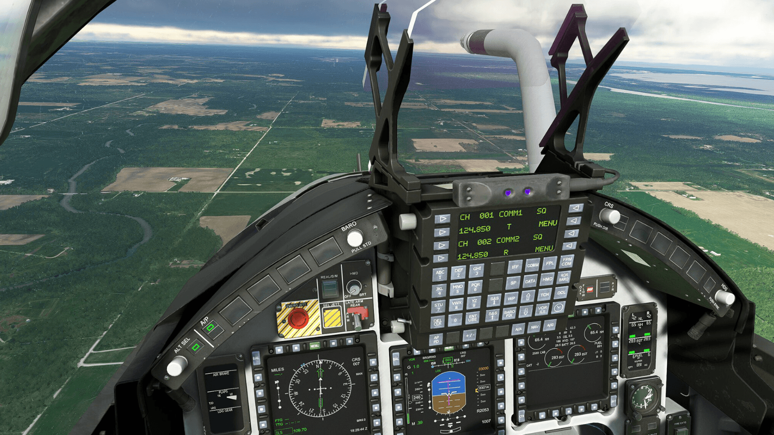 Public cockpit view from the simulator