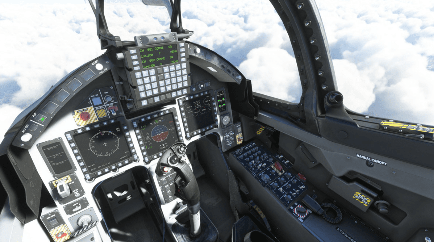 Public simulator visual with atmospheric conditions