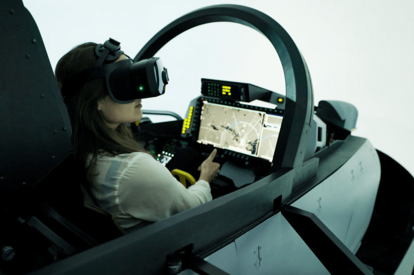 Public view of the VR simulator installation
