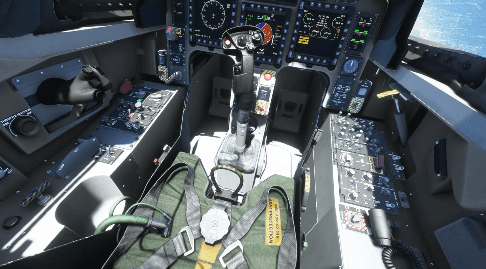 Public cockpit interior view