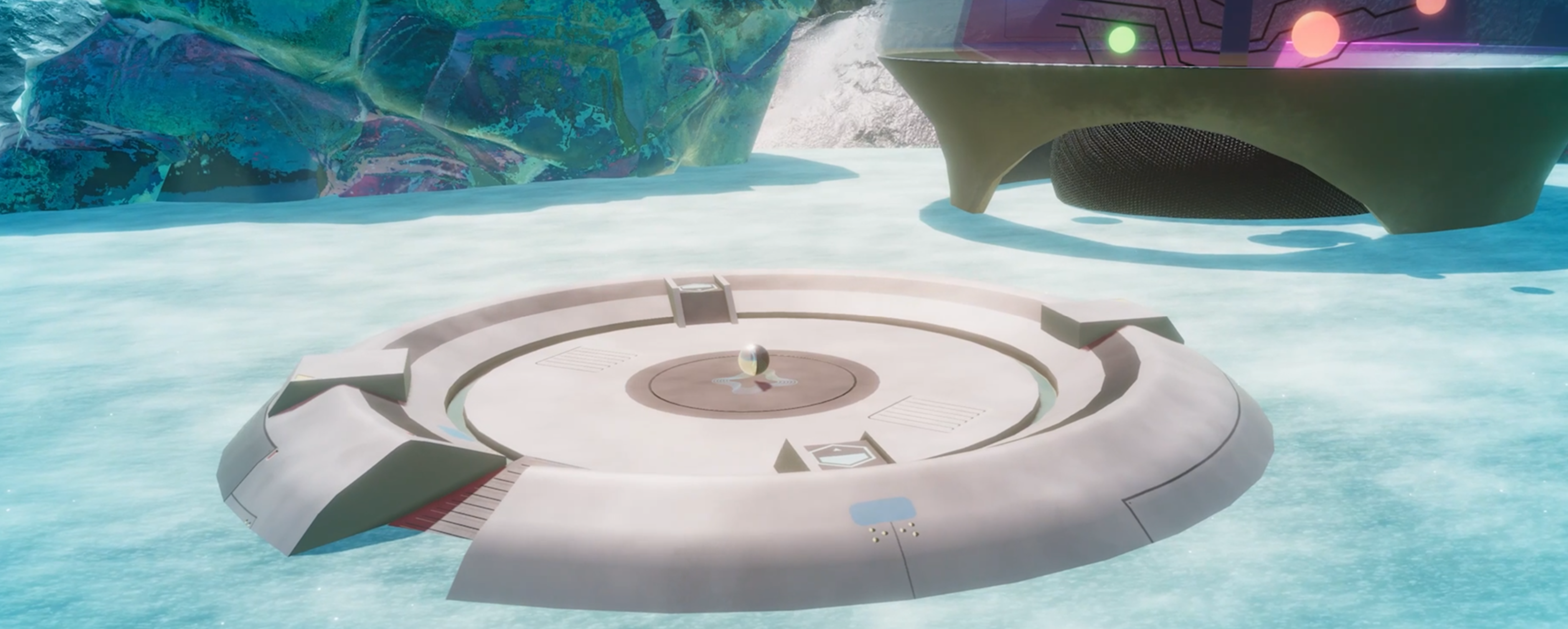 Metaverse presentation environment with elevated pathways