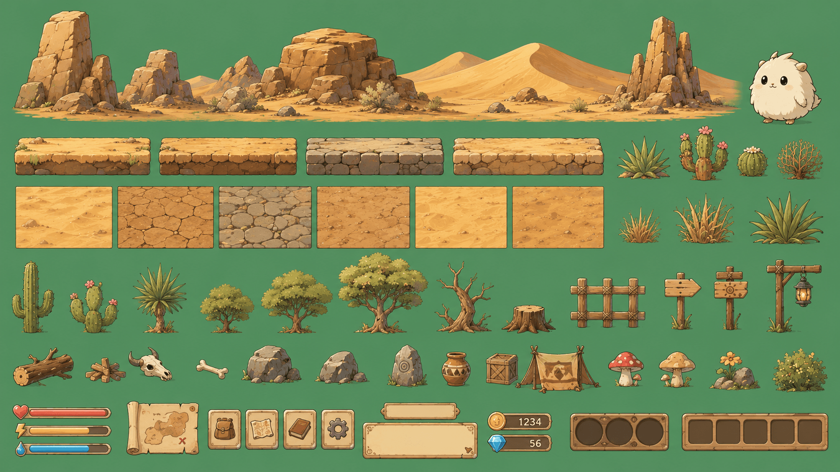 Desert environment asset pack