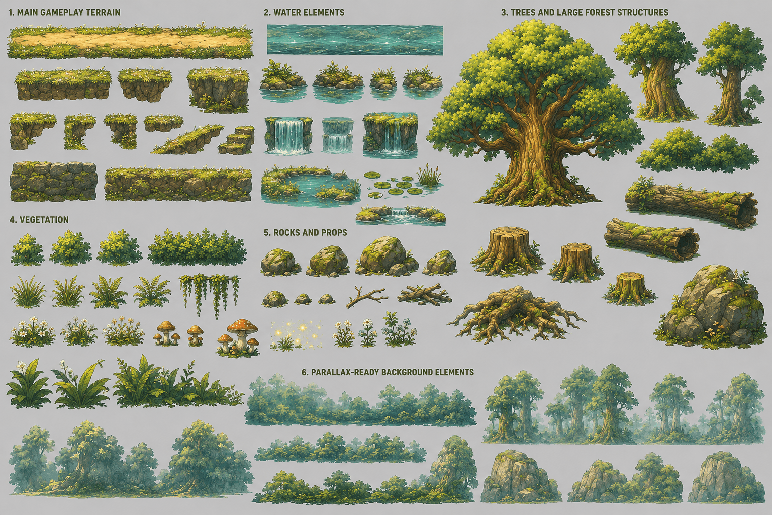 Forest environment asset pack