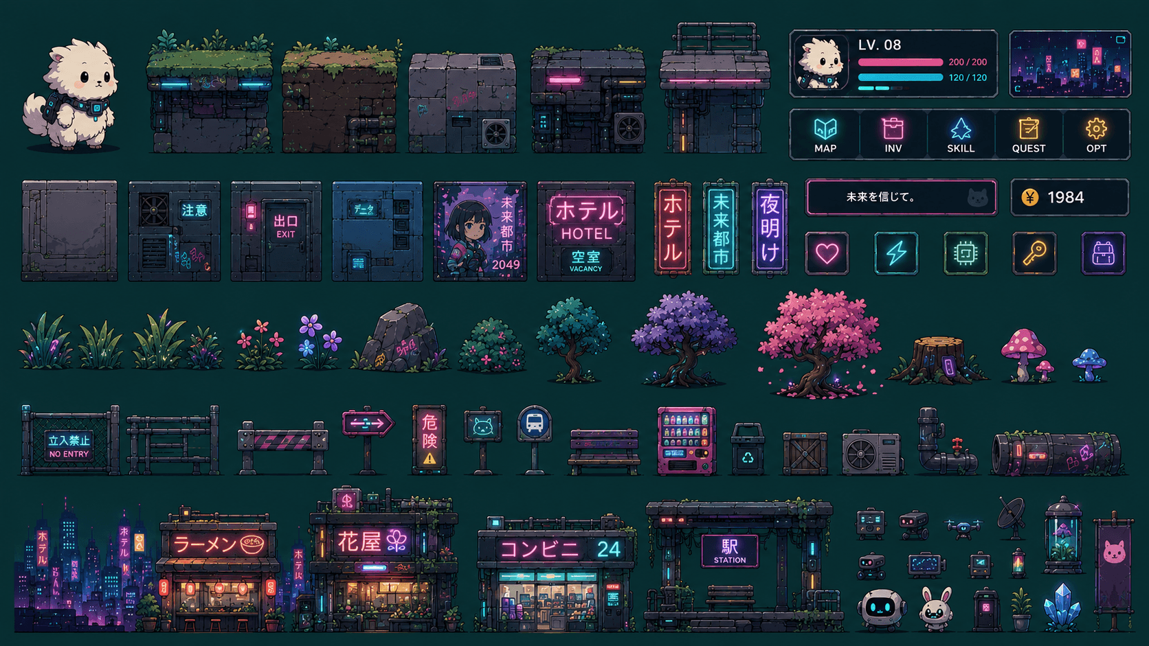 City and interface asset pack