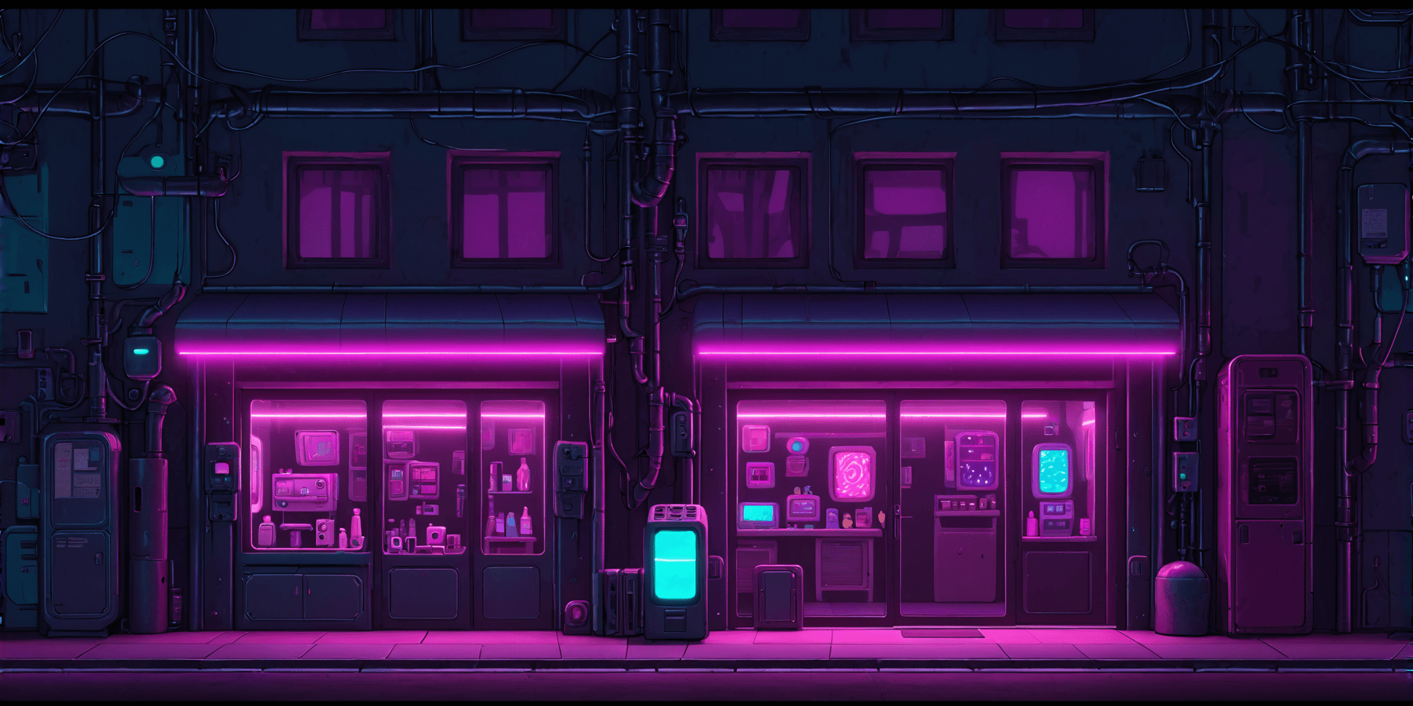 Neon city environment module 2