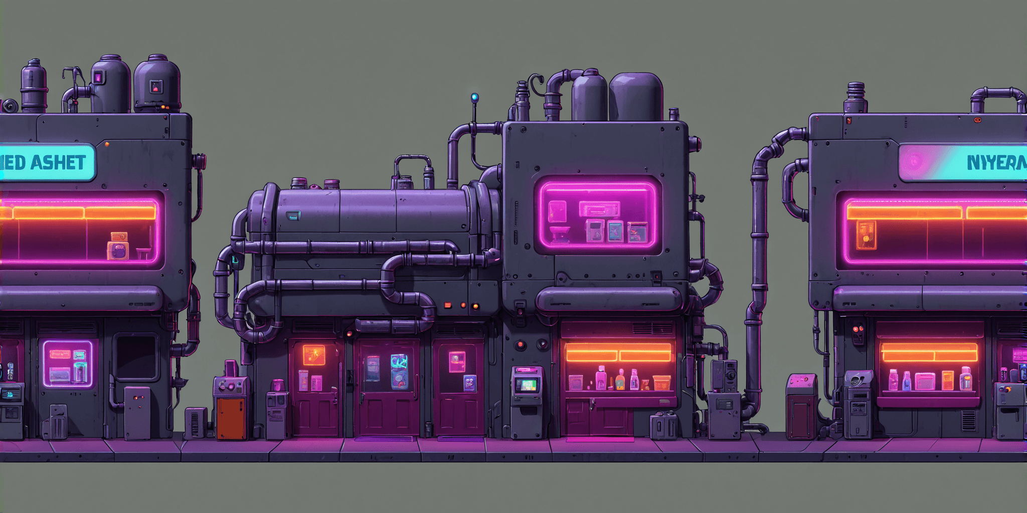 Neon city environment module 3