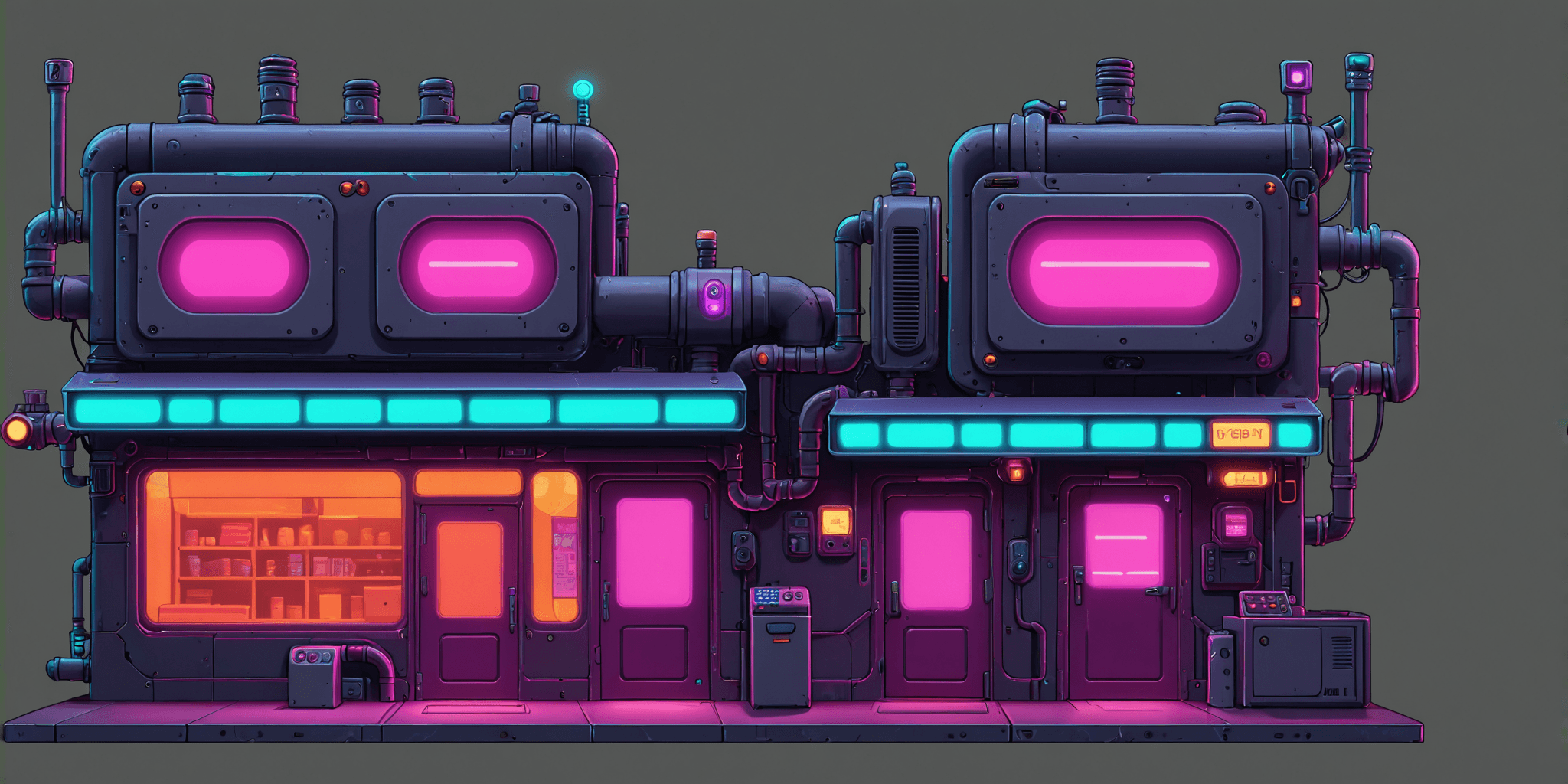 Neon city environment module 4