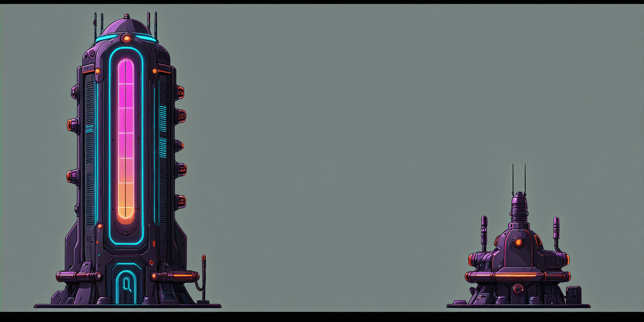 Neon city environment module 8