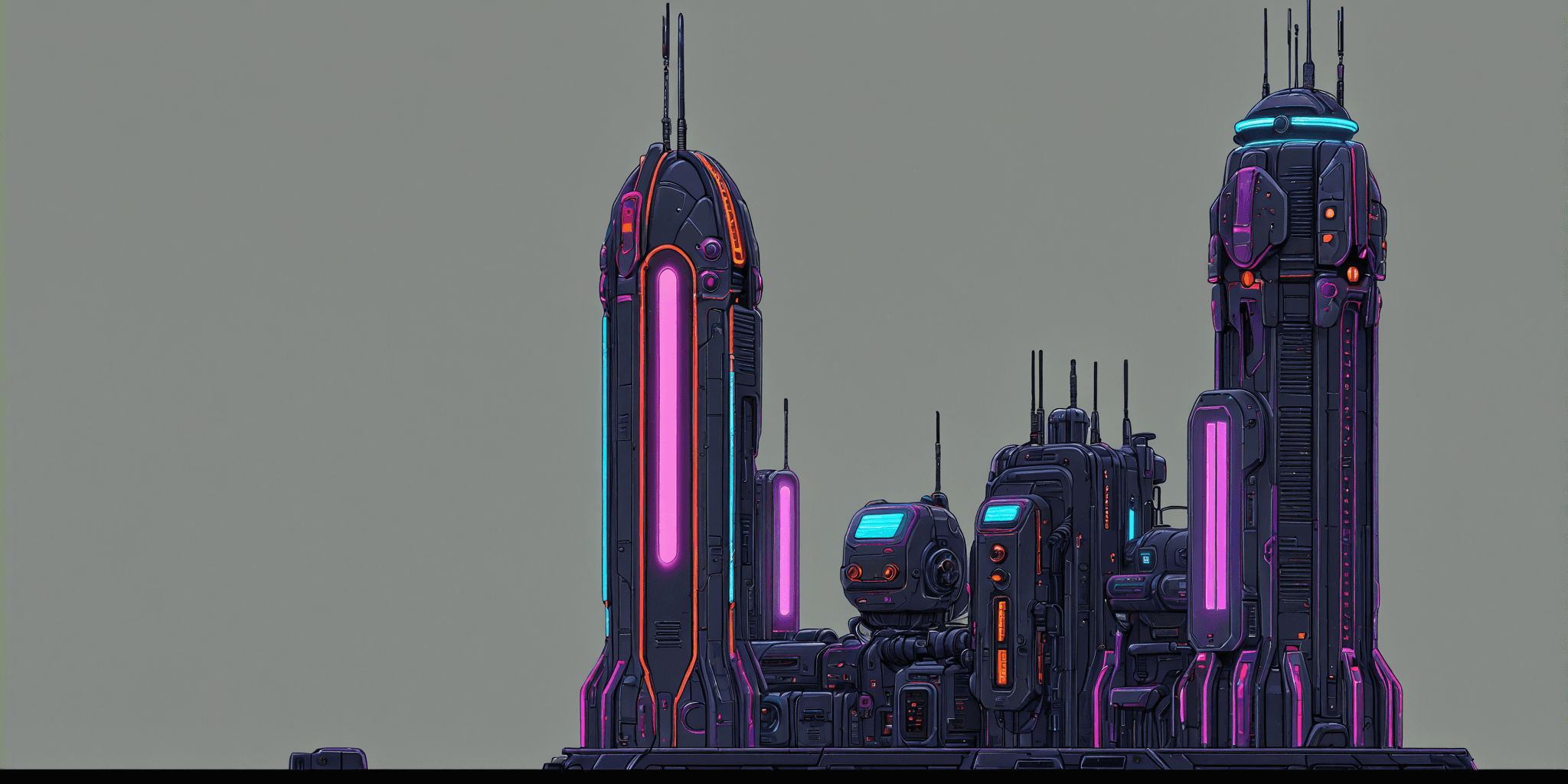 Neon city environment module 9