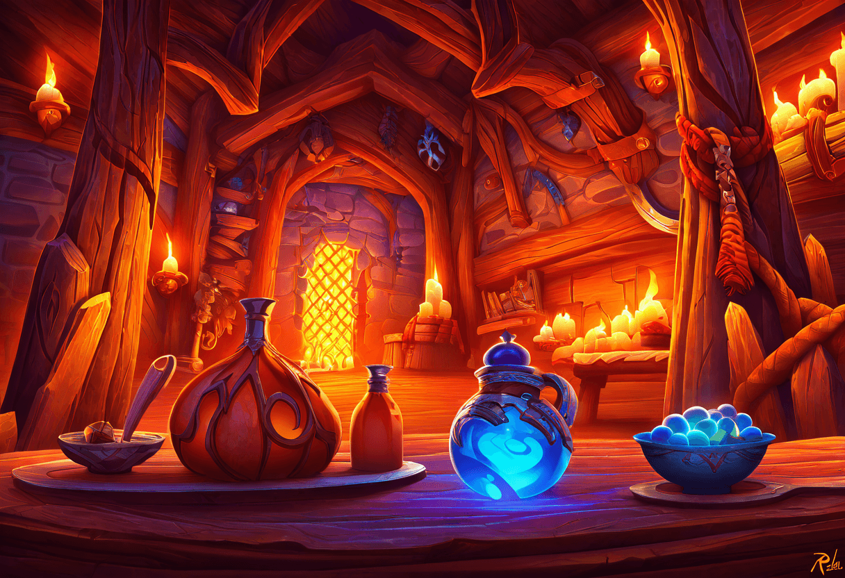 Custom LoRA visual variation 24 in a stylized high-fantasy visual language