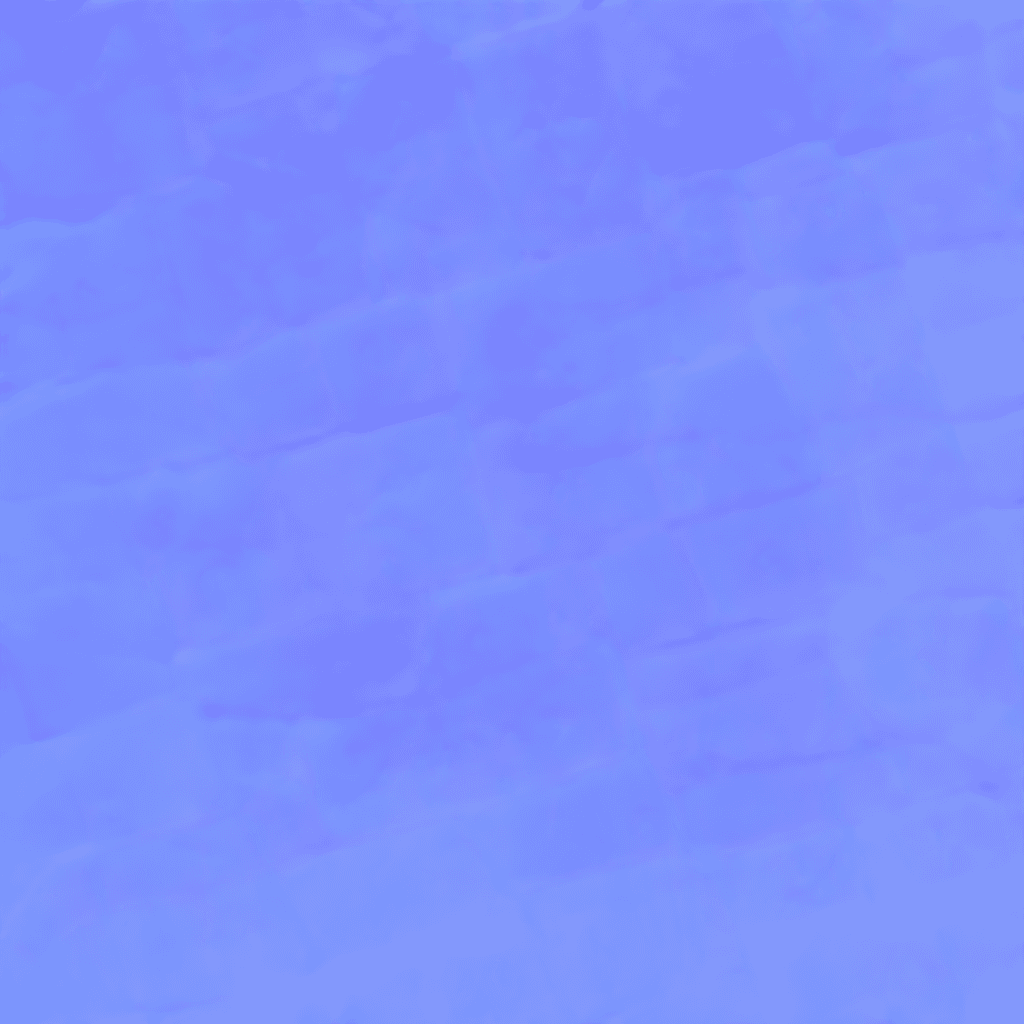 Purple-blue normal map for the generated stone surface