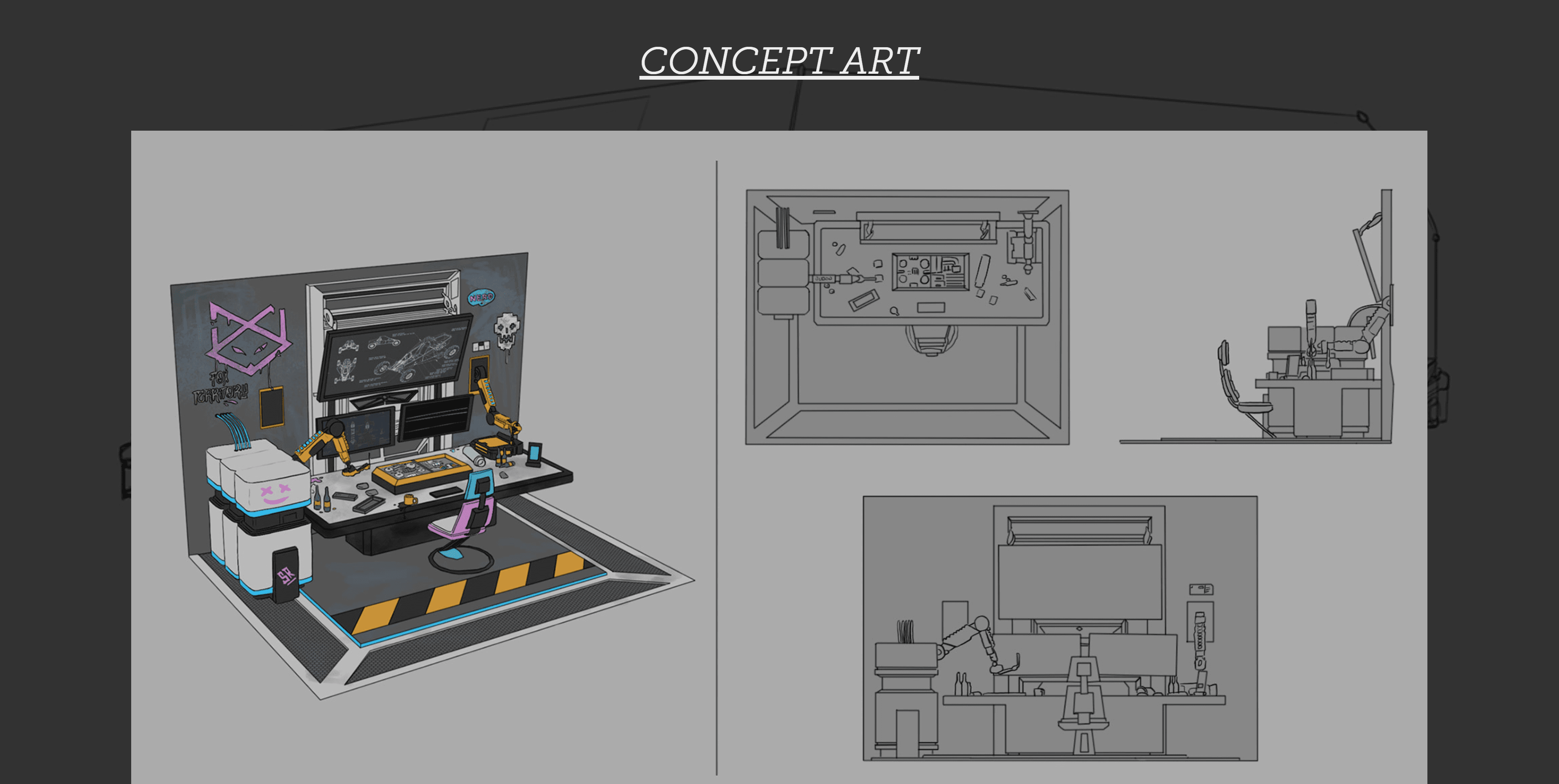 Walls of Ariadne concept-art presentation
